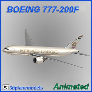 boeing 777-200f cargo 3d max