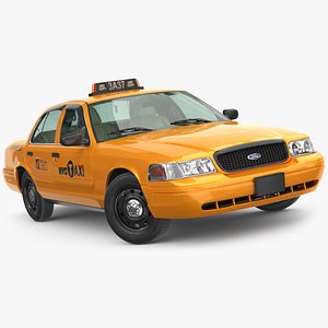 Ford Crown Victoria 2009 yellow NYC Taxi Cab