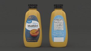 3D Mustard Bottle model