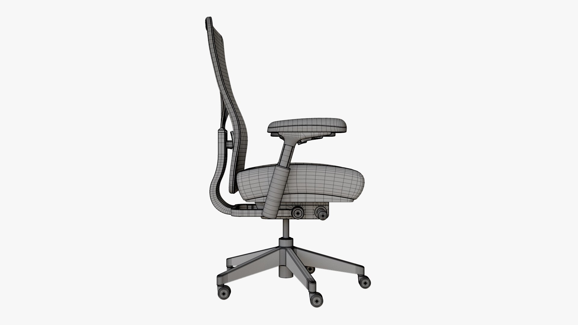 3D High Back Ergonomic Office Chair - TurboSquid 2123649