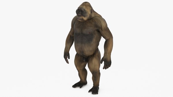 modelo 3d Gigantopithecus, un gran simio, manipulado - TurboSquid 2311856