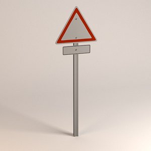 3dsmax traffic sign