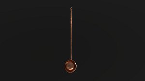old copper spoon 3D
