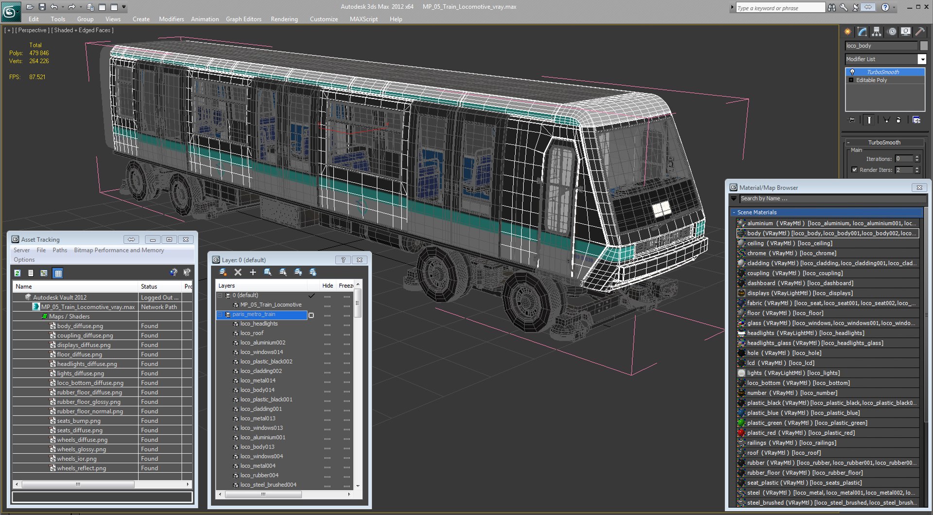 3D Mp 05 Train Locomotive Model - TurboSquid 1272083