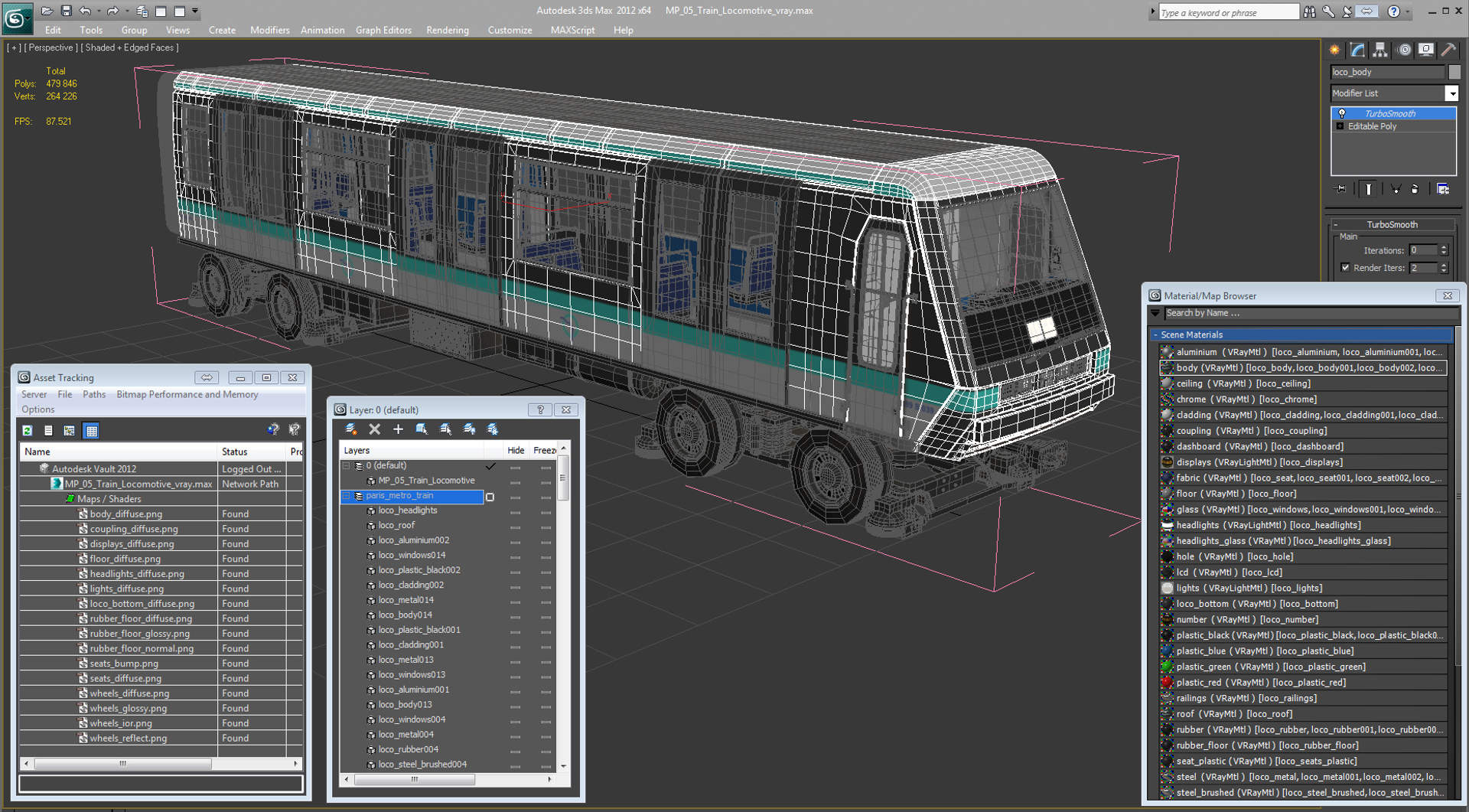 3D mp 05 train locomotive model - TurboSquid 1272083