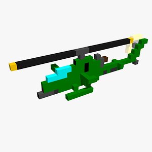 3D AH1 Cobra - pixelated model