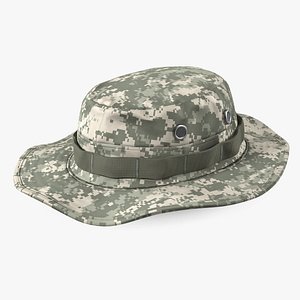 US Army ACU Digital Boonie Hat 3D Model