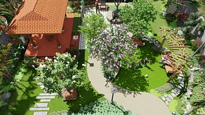 3D GARDEN LANDSCAPE STYLE 2