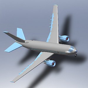 Aircraft A_300 SolidWorks