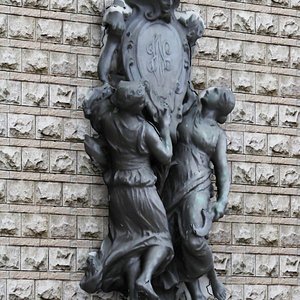 historical statue twins 3d max