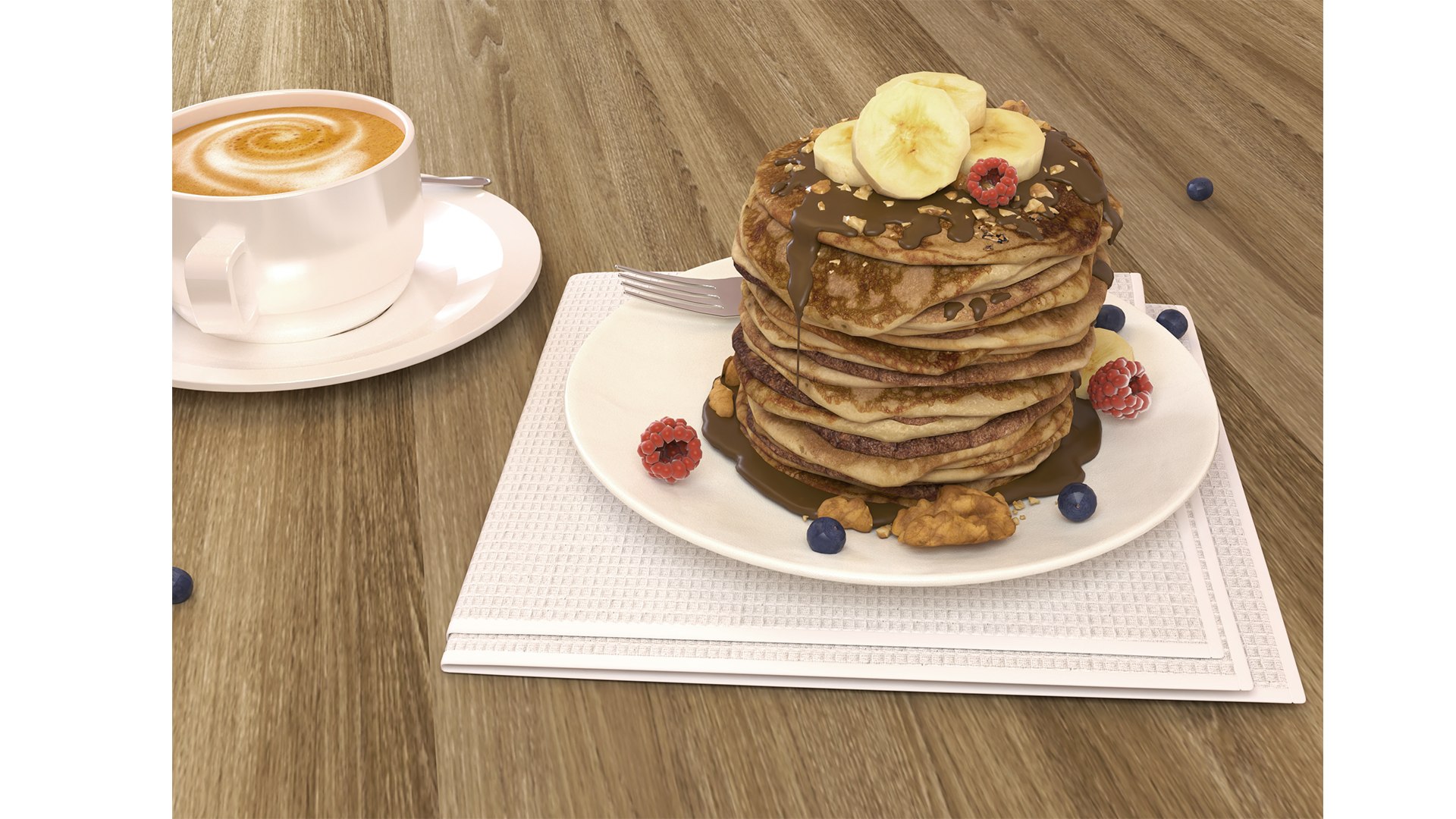 Pancake Model TurboSquid 2000062