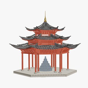 Chinese pavilion model
