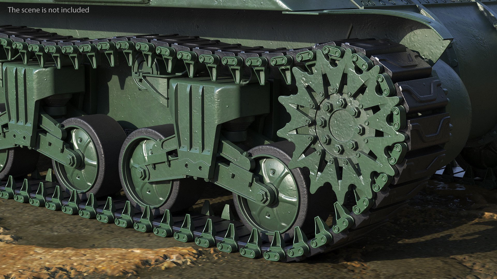 M4 Sherman Tank Rigged For Maya Model - TurboSquid 2325545
