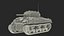 M4 Sherman Tank Rigged for Maya model