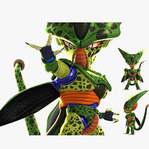 Dragon Ball Sharu  Seru Silu Siru  Seru Q version cartoon Cell