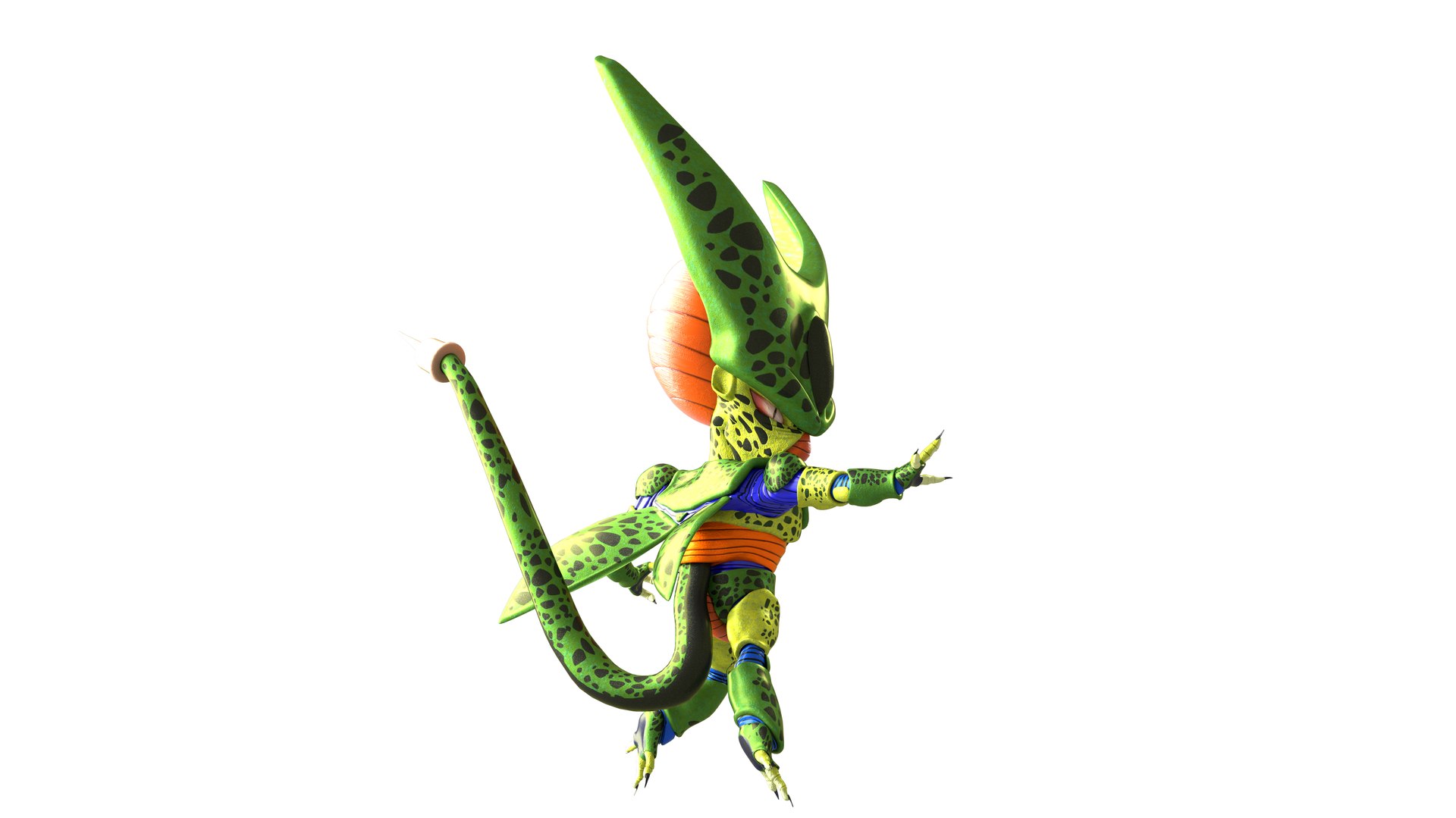 Célula de desenho animado da versão Dragon Ball Sharu Seru Silu Siru Seru Q  Modelo 3D - TurboSquid 1800456