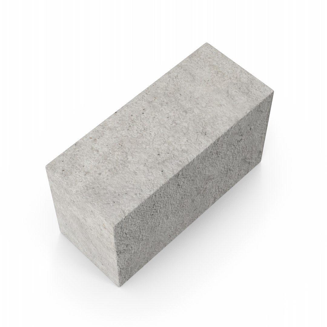 Concrete Block 3D Model - TurboSquid 2140935