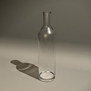 maya clear glass bottle