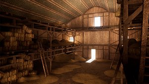 Modular Western Barn  30 Assets 3D