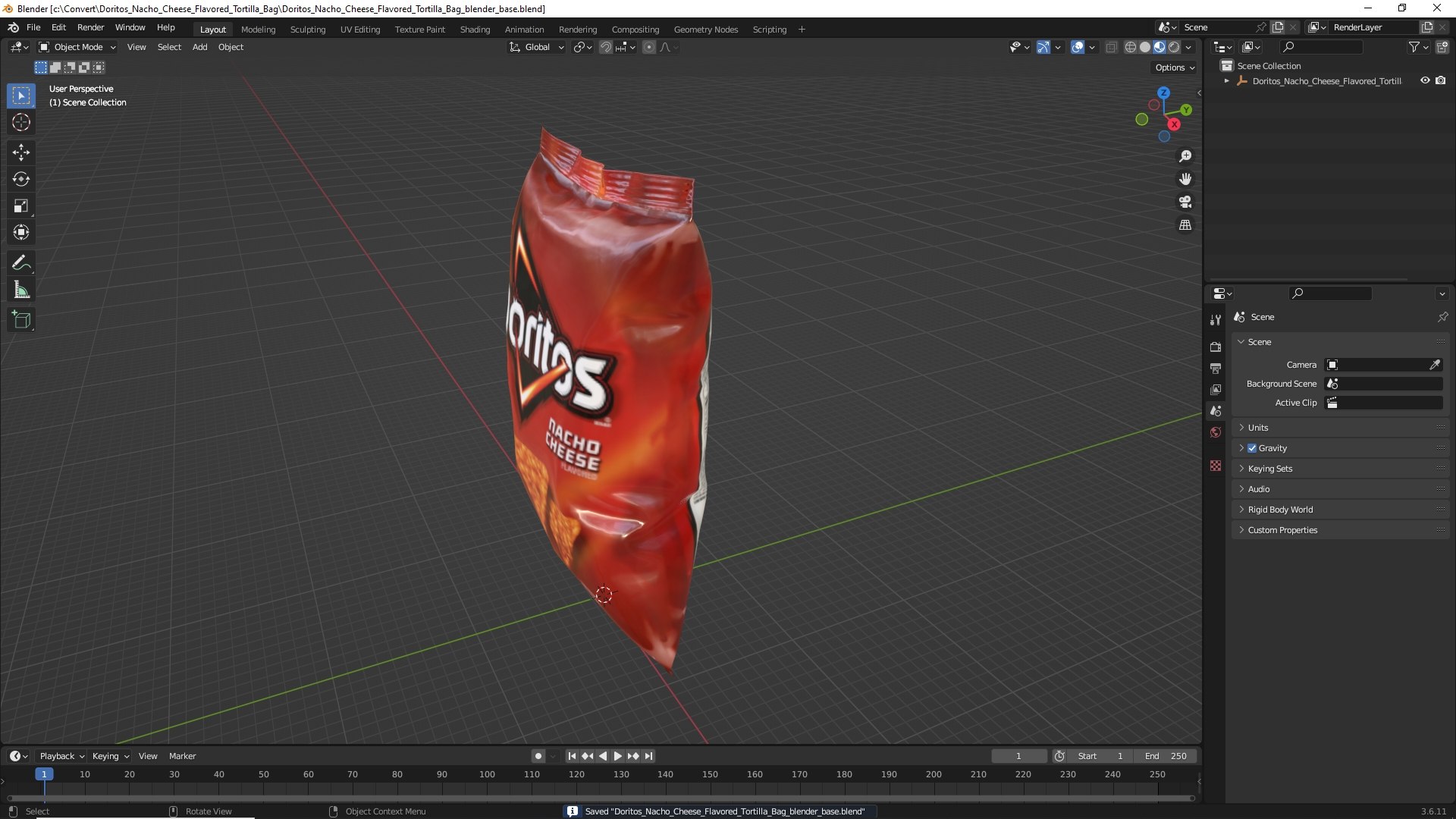 Doritos Nacho Cheese Flavored Tortilla Bag model https://p.turbosquid.com/ts-thumb/nD/Ju8of2/dr/doritos_nacho_cheese_flavored_tortilla_bag_1001/jpg/1783483025/1920x1080/fit_q87/2e9aeaef452b64fd07849e3f06bddfc85954c165/doritos_nacho_cheese_flavored_tortilla_bag_1001.jpg
