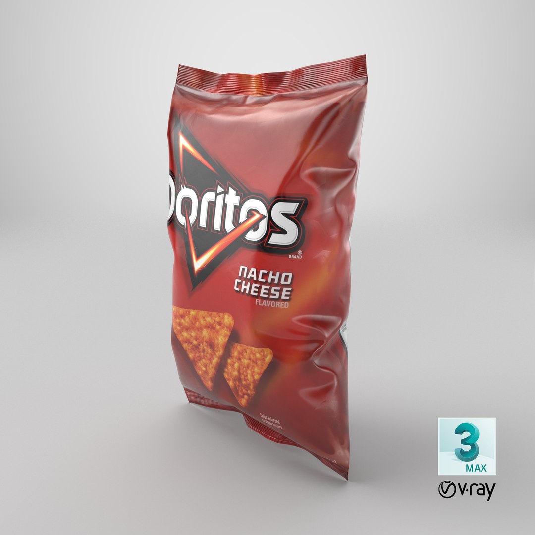 Doritos Nacho Cheese Flavored Tortilla Bag model https://p.turbosquid.com/ts-thumb/nD/Ju8of2/iP/stemcell_max_vray_render/png/1783695669/1920x1080/fit_q87/f993a58e527c97086bcf06b92f8a639b1f9f0a53/stemcell_max_vray_render.jpg