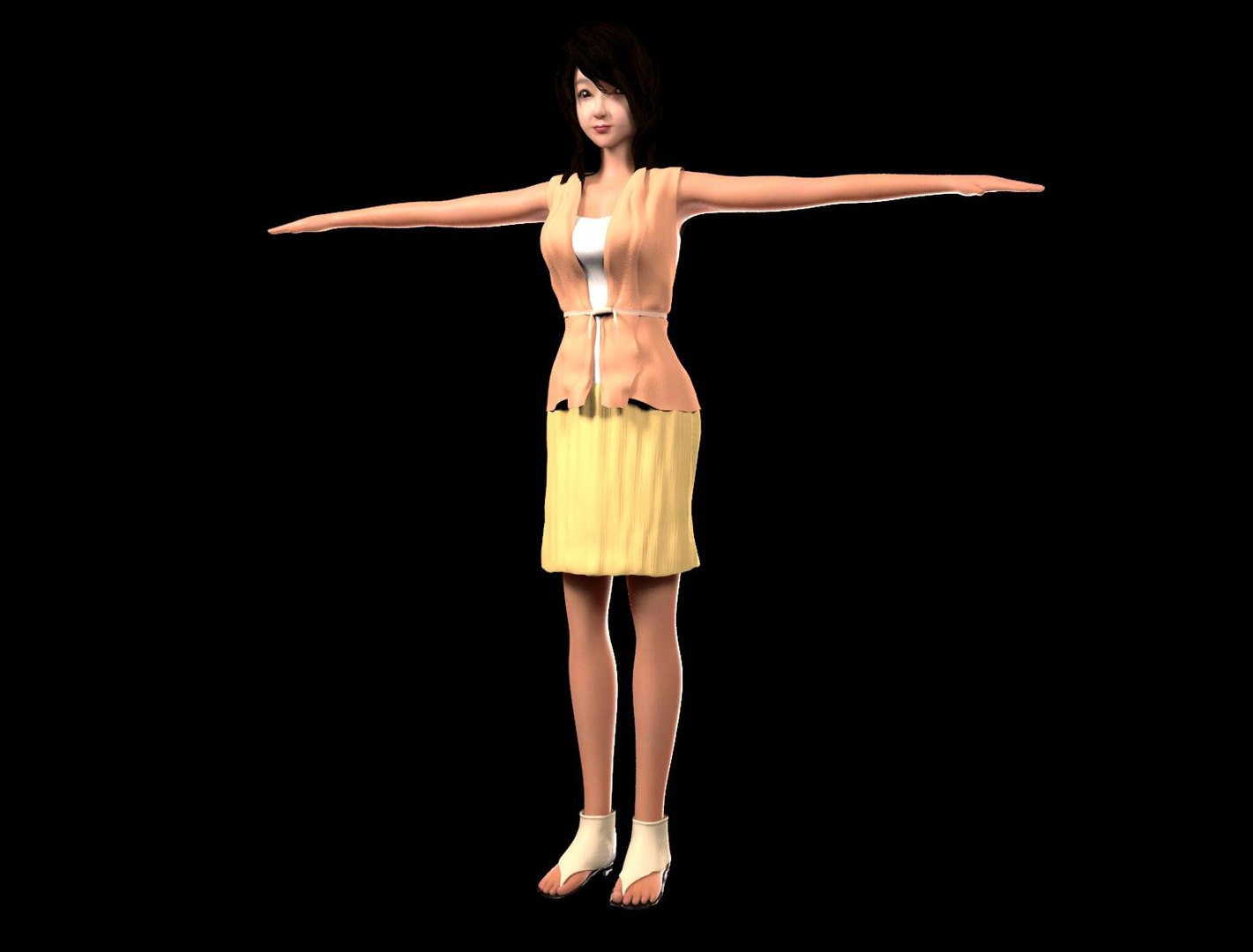 3d Female Character Model