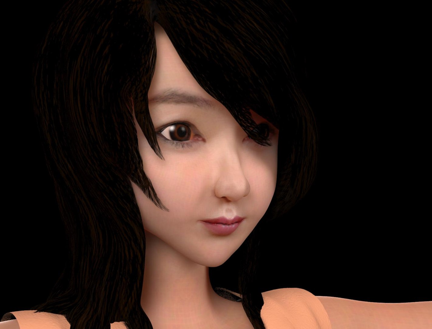 3d Female Character Model