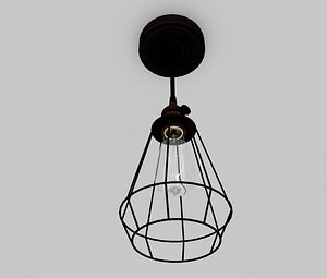 3d model industrial pendant lamp 1