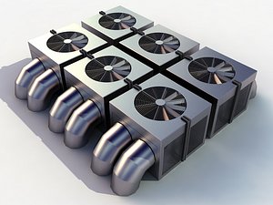cooler ac hvac 3d model