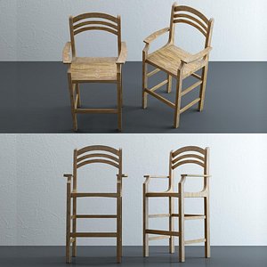 atlantis bar height chair 3D model