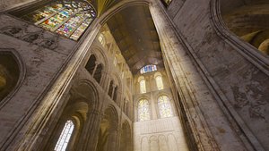 3D Cathedral Transept Stained Glass Wall - ONLY