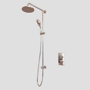 modern shower 3d model