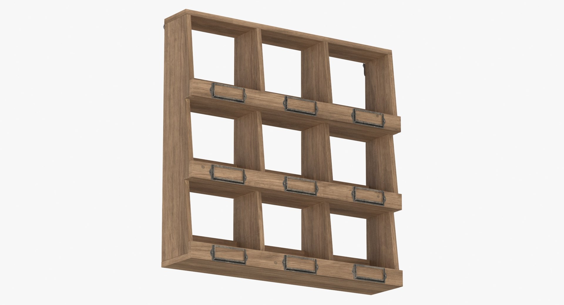 3D Model Countertop Apothecary Shelf 01 TurboSquid 2018231