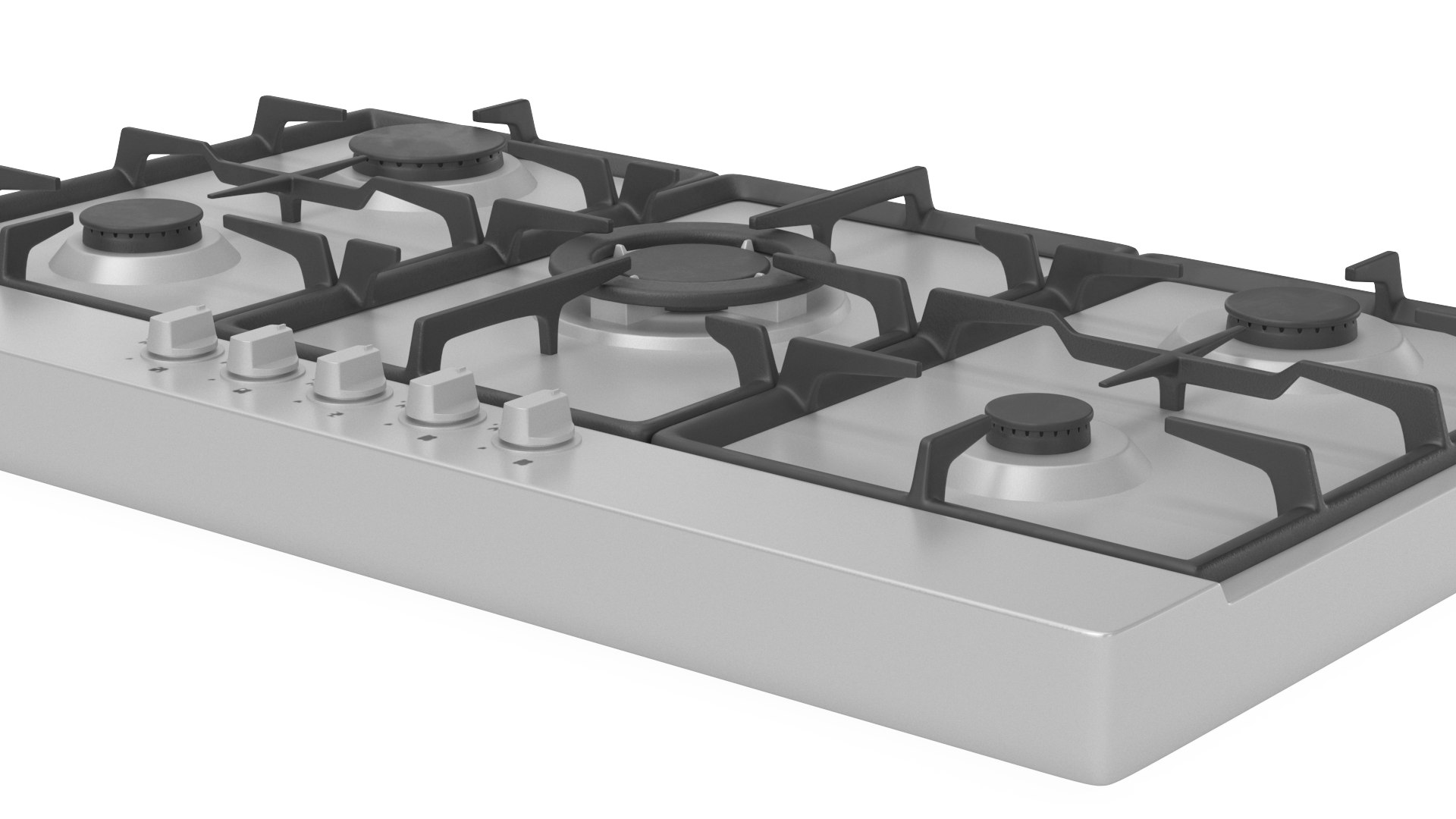 Blanco 90cm Natural Gas Cooktop BCG95X 3D Model TurboSquid 2019616