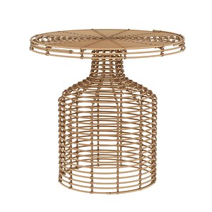 House doctor rattan side table nature