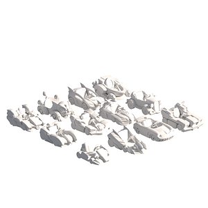 Lowpoly kart 3D model