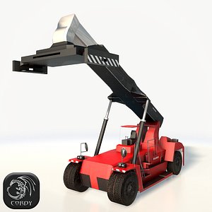 Reach stacker Kalmar low poly
