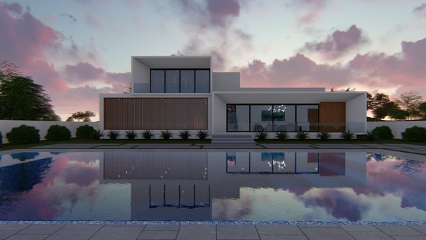 3D Modern House model - TurboSquid 1736714