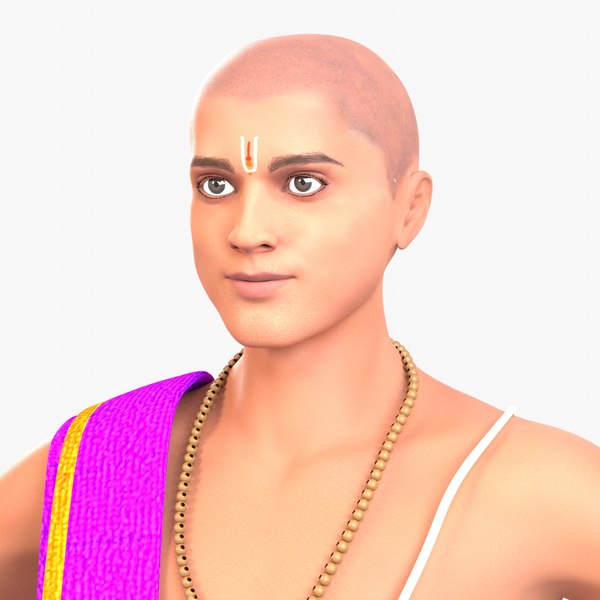 3D model character indian brahman