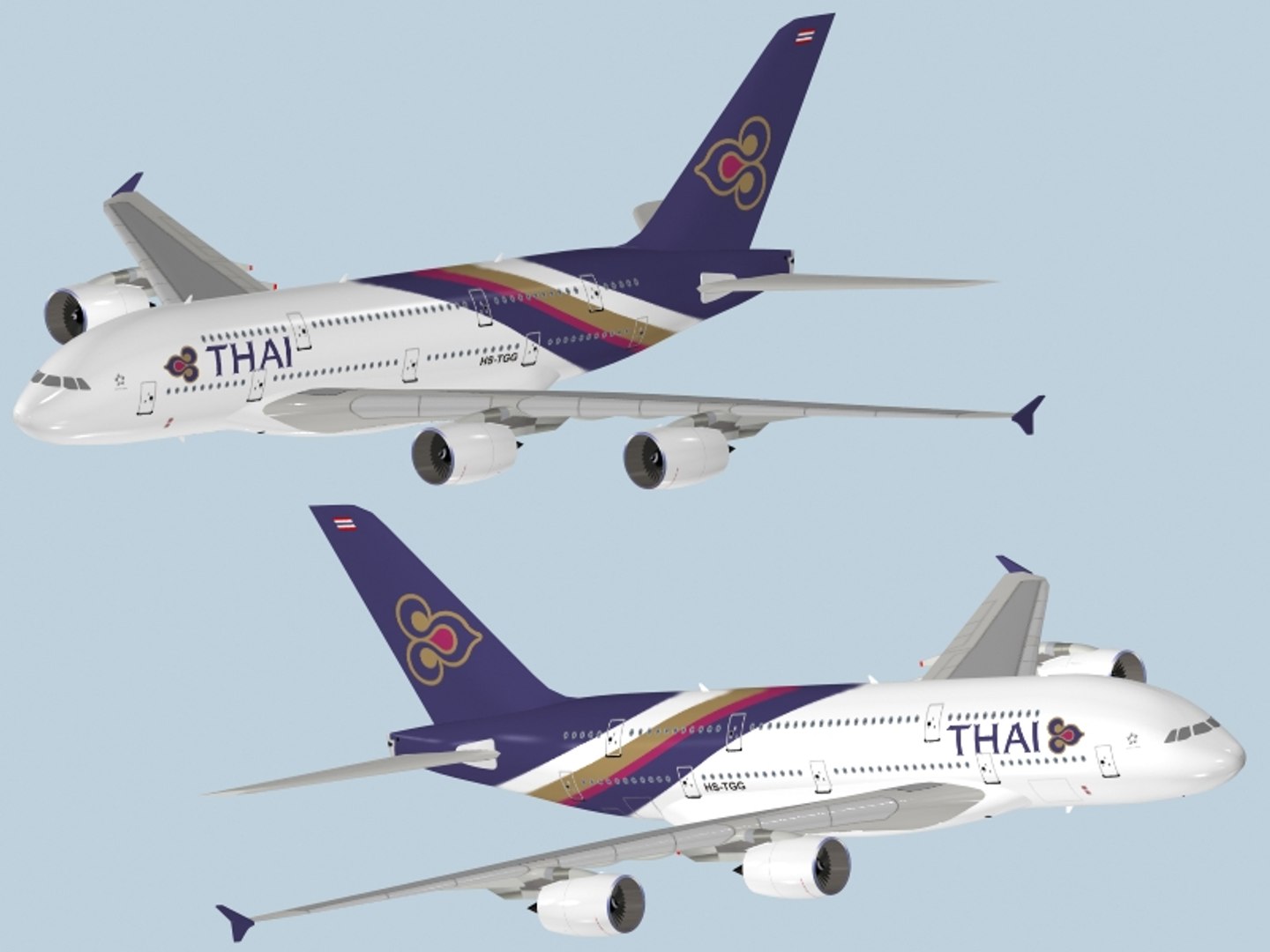 3d model airbus a380-800