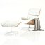 Silla de salón Eames y otomana