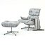 Silla de salón Eames y otomana