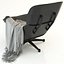 Silla de salón Eames y otomana