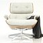 Silla de salón Eames y otomana