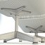 Silla de salón Eames y otomana