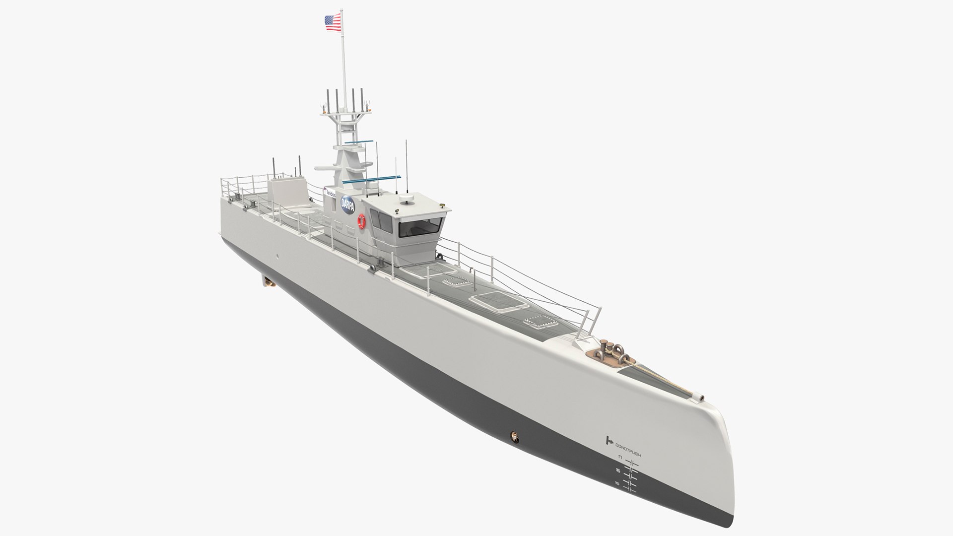 Sea Hunter USV 3D model preview