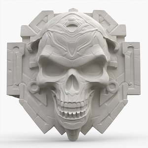 Techno Totem Skull 5 3D model