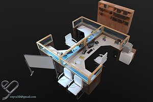 Office Pack -Modular- PBR 3D model