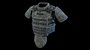 Heavy armor vest 3D model