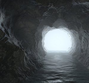cave tunnel 3D model